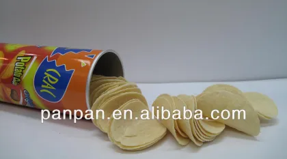 Tubed potato chips OEM crispy snacks halal food