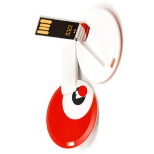 Thin Round card Shape usb flash drive