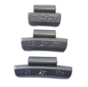 Peso clip-on de zinco para onças de roda de alumínio