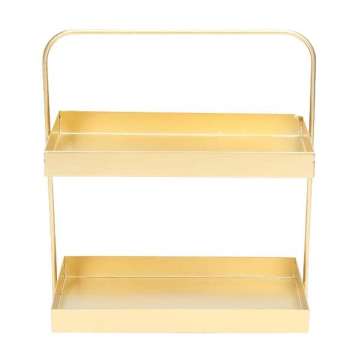 Dessert Display Stand 2-Tier Rectangle Decorative Serving Tray Display Stand Supplier