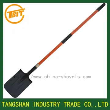 garden tools long fibreglass handle farm spade shovel