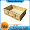Прочная пластиковая коробка с деревянным основанием 120×80×27