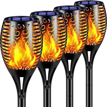72 LED Solar Flame Garden Light - Waterproof Outdoor Lawn Decoration