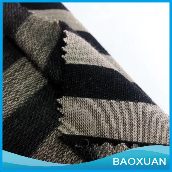 polyester rayon stripe yarn dyed hacci knit fabric                        
                                                                                Supplier's Choice