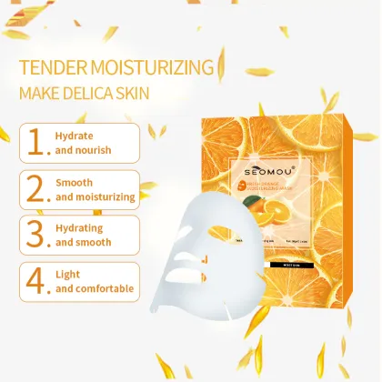 SEOMOU Organic Vegan Fruit Mask: Whitening, Moisturizing, and Pore Minimizing Korean Facial Sheet Mask