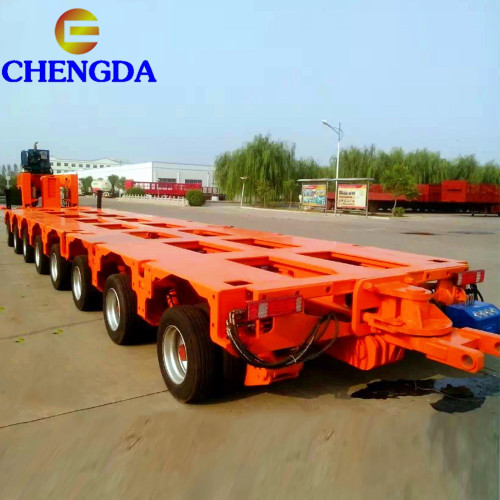 Equipment 100ton multiaxial lowbed trailer forsale