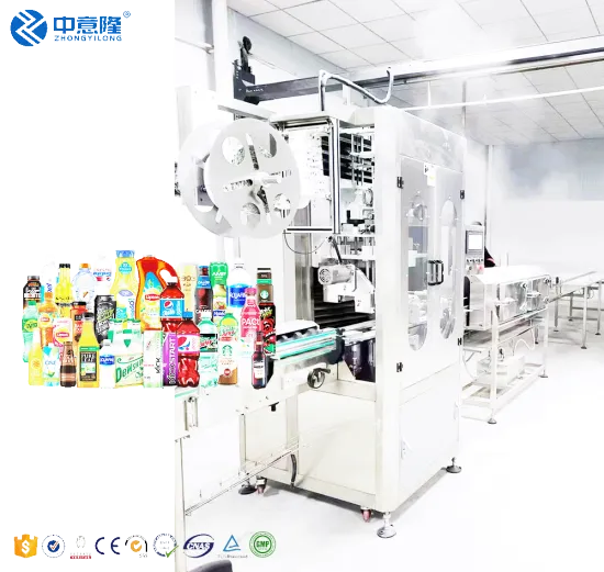 Automatic PVC PET Shrink Sleeve Label Cutting and Applicator Machines for Bottles and Cans