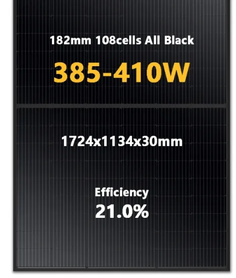 EU warehouse all-black mono solar panel 400w 410w