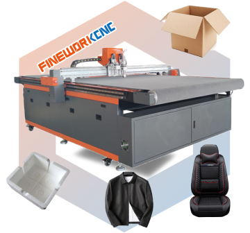 Factory Price Fineworkcnc Carton Box Cutting Machine with EVА Rubber Cutting System