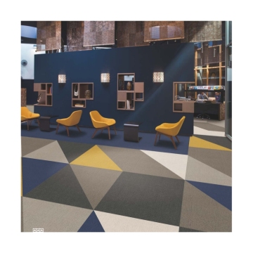 Fire Retardant Nylon Carpet Tiles for Modern Office and Hotel Meeting Rooms with PVC Backing