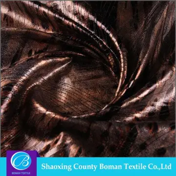 China wholesale Best selling Elegant Polyester foiled spandex fabric