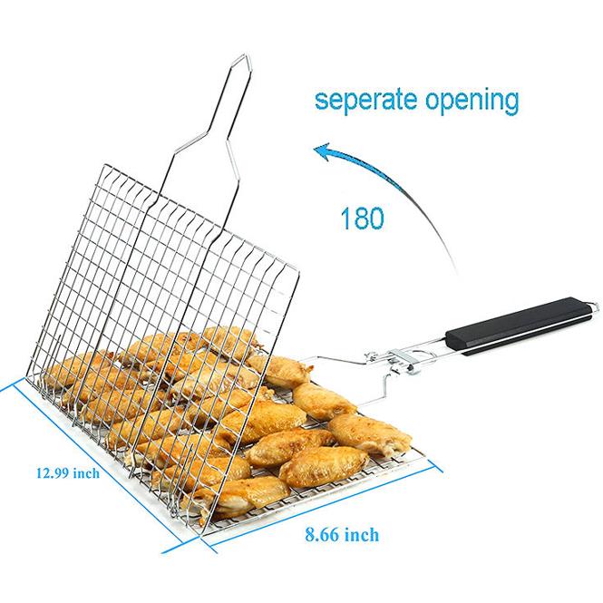 304 Stainless Steel Portable Barbecue Grill Size Jpg