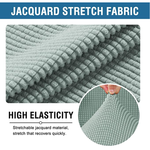 Knitted Twill Wingback Sofa Chair Cover