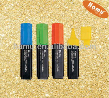 Mini plastic colorful highlighter pen