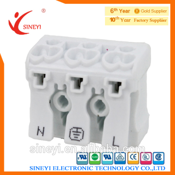 Sineyi-105 2014 New Yuyao two-side entry 3-pole with lever release PCB 923 terminal block