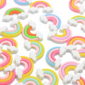 Śliczne płaskie plecy kolorowe chmury kaboszony z żywicy ozdoby do rzemiosła scrapbookingowego DIY kokardy do włosów centra akcesoria