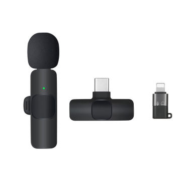 USB-C Android फोन के लिए ऑटो-सिंक के साथ प्लग-एंड-प्ले वायरलेस लैपल लावेलियर माइक्रोफोन