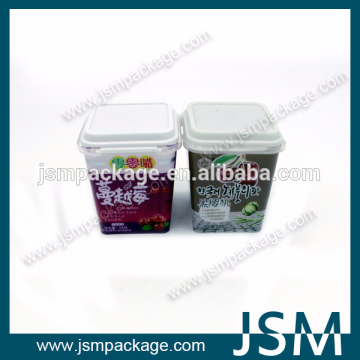 rectangular pyramid plastic transparent container for dried fruit