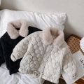 Abrigo de algodón para niños de invierno Color sólido Abrigo engrosado