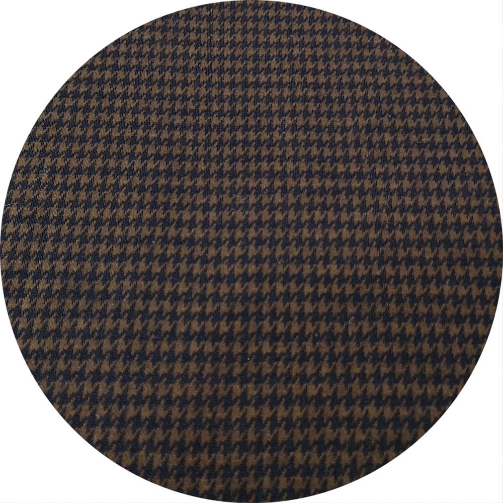 Houndstooth Design Knitted Jacquard Fabric For Clothes