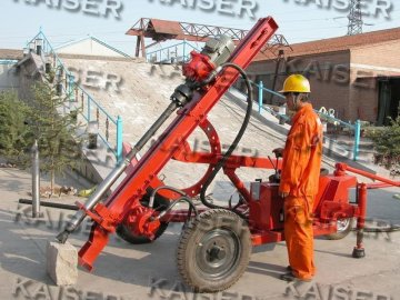 wheel-mounted down the hole drill