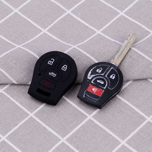 Small Nissan 4 Button Car Key Silicone Jacket
