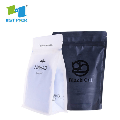 Tilpasset trykt Kraft Paper Coffee Packaging Vesker