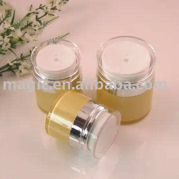 Empty Round Airless pump jars jar for cream acrylic round cream jar