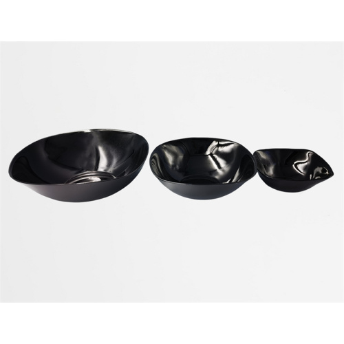 Black Opal Glass Dinner Set Square Soup Bowl