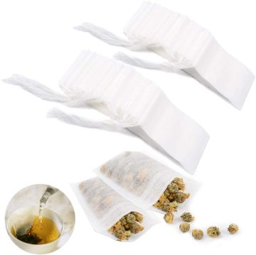 Eco PLA Corn Fiber Tea Bag with Cotton Drawstring