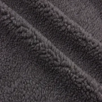 Good quality brushed sherpa fleece fabric coat