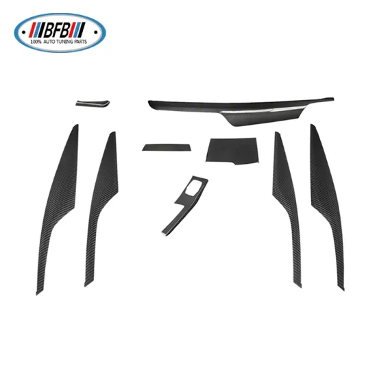 Pre-Preg Carbon Fiber Interior Trims Full Set for BMW 5 Series G30 Dashboard Cover Panels - 9PCS