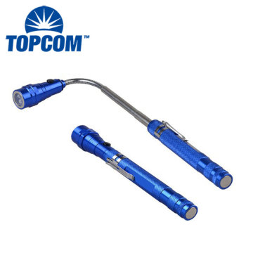 Aluminum Extendable, Magnetic, and Telescopic 3LED Pickup Flashlight: The Ultimate Portable Illumination Tool