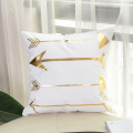 Beige diamond lattice geometric design pillowcase pillow