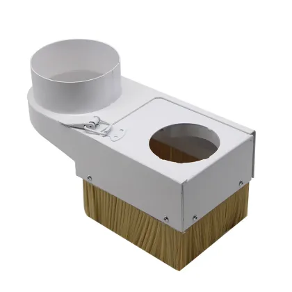 Newest CNC Wood Machine Accessories: 60-125mm Iron Vacuum Hood Dust Cover