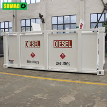 Tanque diesel de combustível de petróleo de 5000 litros auto -pacote