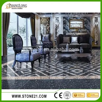 hot sale black quartz floor tiles