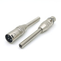 3-Pin Metal KTV Microphone XLR Plug Cable Connector