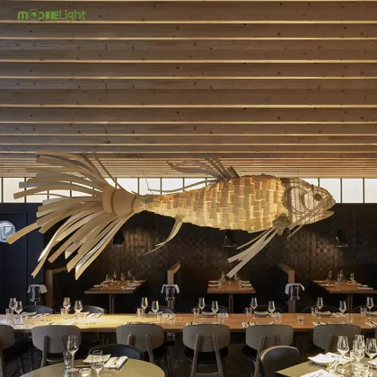 Surreal Japanese Koi Fish Chandelier Pendant Light