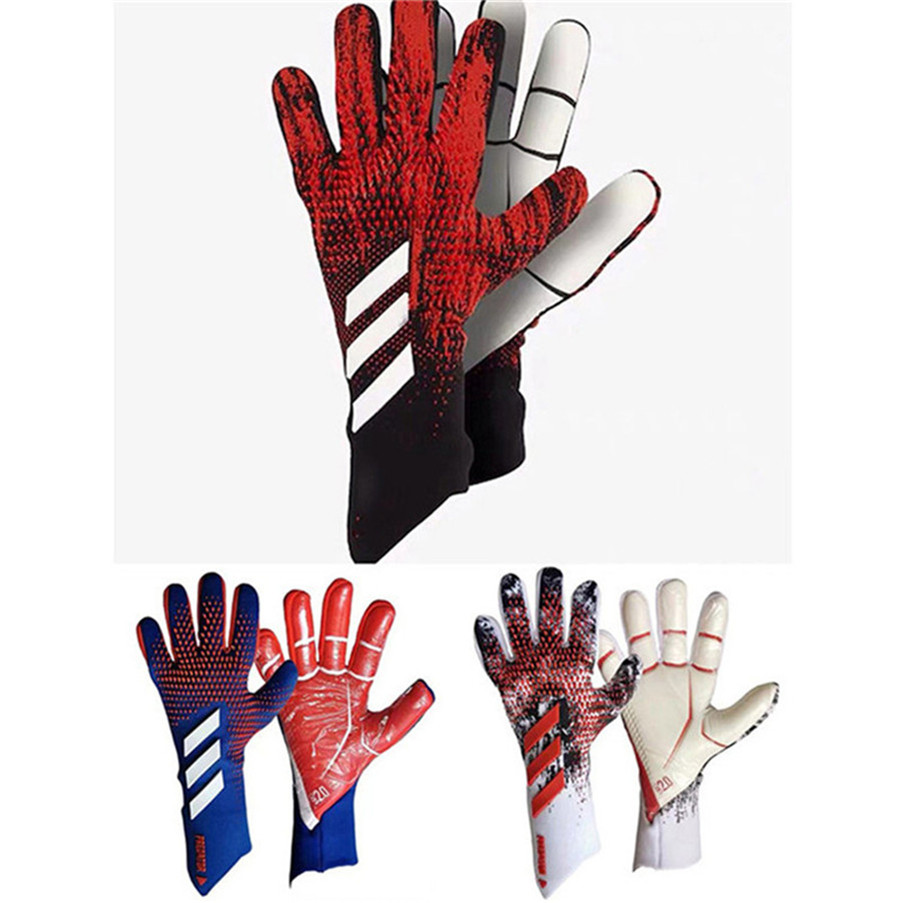 Adult Goalie Goalkeeper Gloves with Strong Grip with Finger Spines Soccer Gloves to Give Splendid Protection to Prevent Injuries