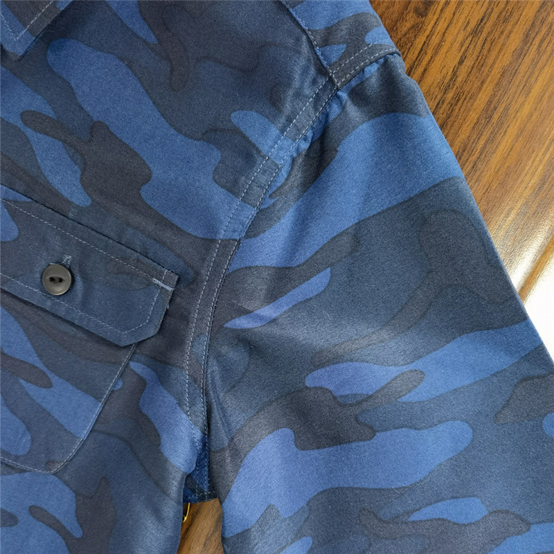 Children S Long Sleeved Azure Shirts