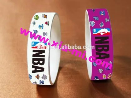 hot sale sport style printed words and various logo james bond silicone wristband