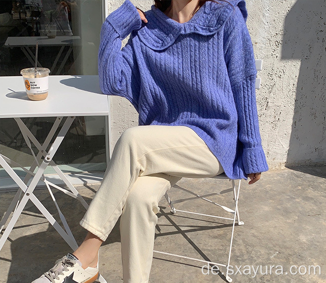 Hot Sale Fashion French Kragen lose Pullover Pullover