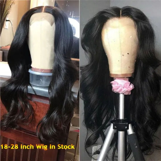 Wholesale Natural Color Cuticle Aligned Unprocessed Brazilian Virgin Remy Human Hair Lace Front Wigs