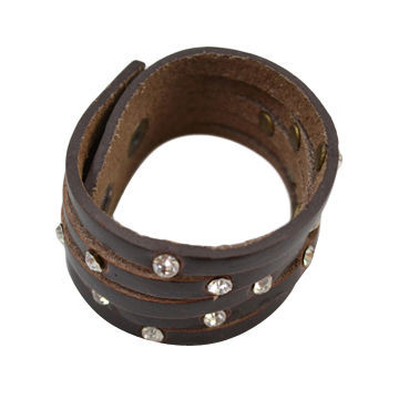 Multi-layers chic design/fashion chic rhinestone on sale leather bangles, OEM/ODM orders are welcome