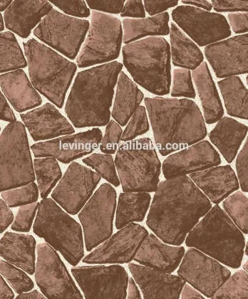 Levinger 3D Personalized Brown Stone shaped Wallpaper for House