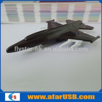 Black airplane shape usb flash drive with cool and fashionable shapes