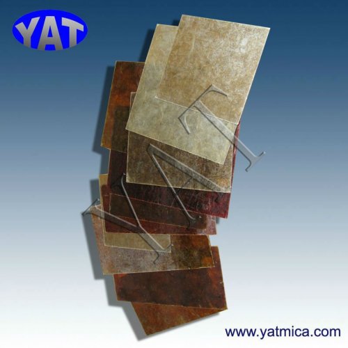 Natural mica sheets for lamp shade