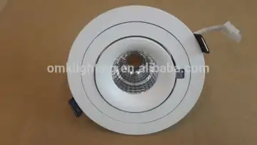 12W dimmable 4000K recessed orientable white Zhongshan COB Downlight