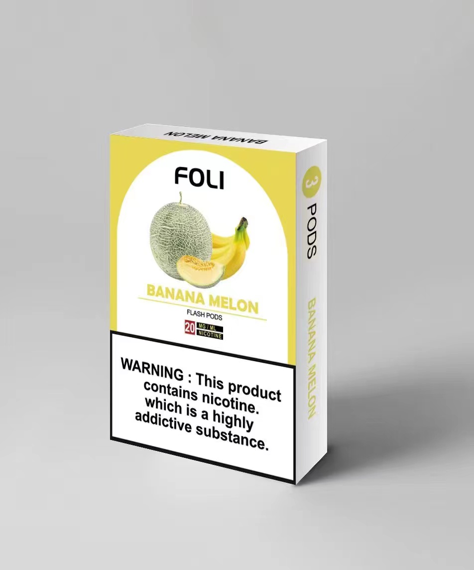 Foli Electronic Cigarette Pod transparente Flash Vape Pod